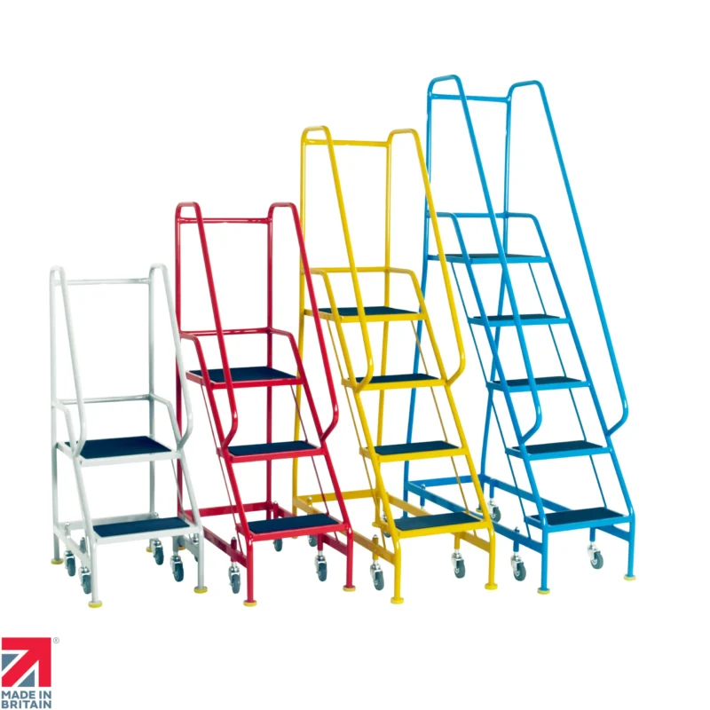 Steptek Narrow Aisle Mobile Steps - Group