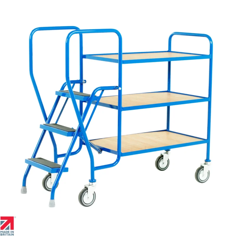 Steptek Step Tray Trolley - 3 Steps - Plywood