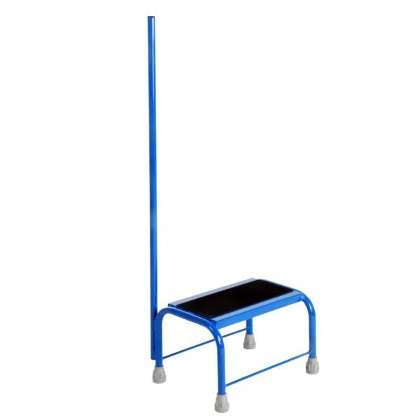 Steptek Robust Coloured Portable Steps - Single Step With Post - Blue