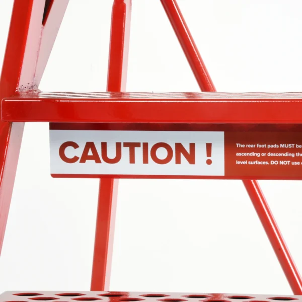 Steptek Quality Extra Heavy Duty - Stability Base Model - Caution Notice