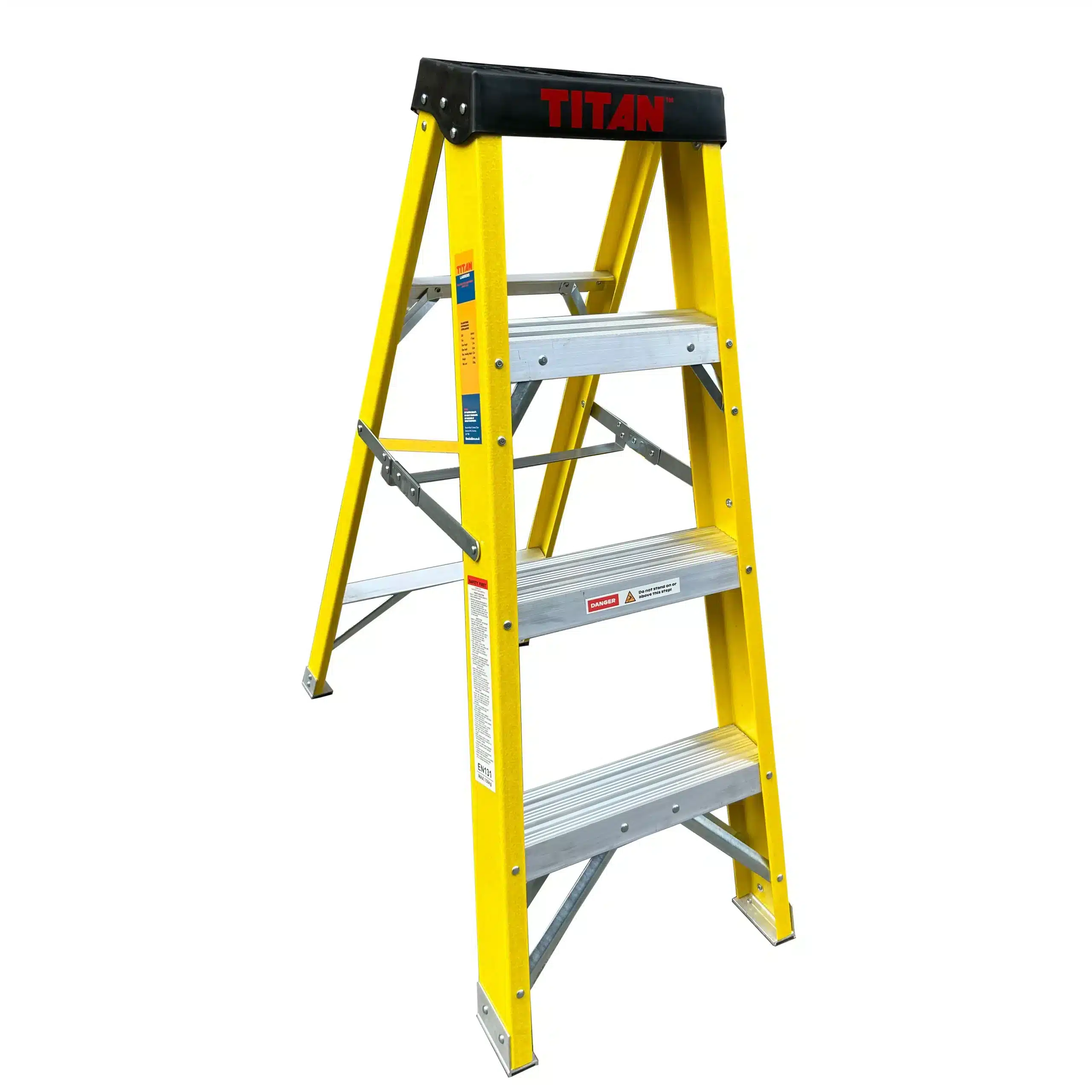 Titan Fibreglass Swingback Step Ladder 2 Titan Fibreglass Swingback Step Ladder - Image 2